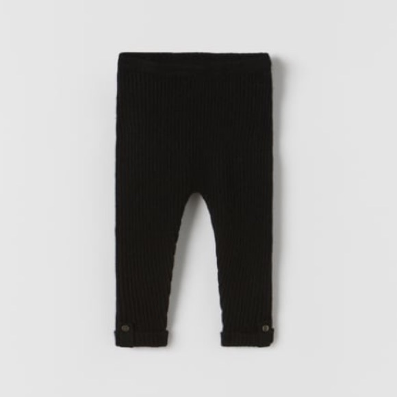 Toddler Girl Zara Cashmere Knit Leggings - Picture 1 of 4